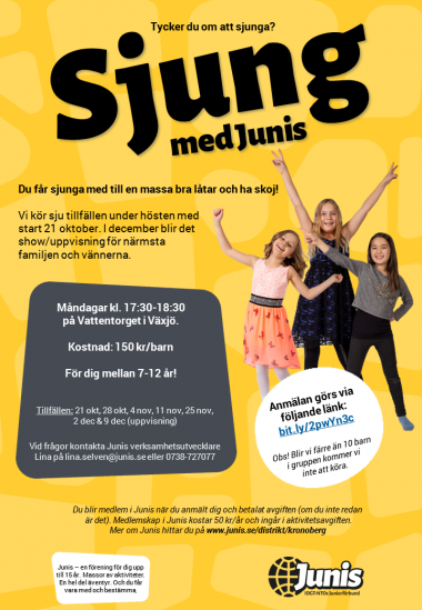 Inbjudan till Sjung med Junis