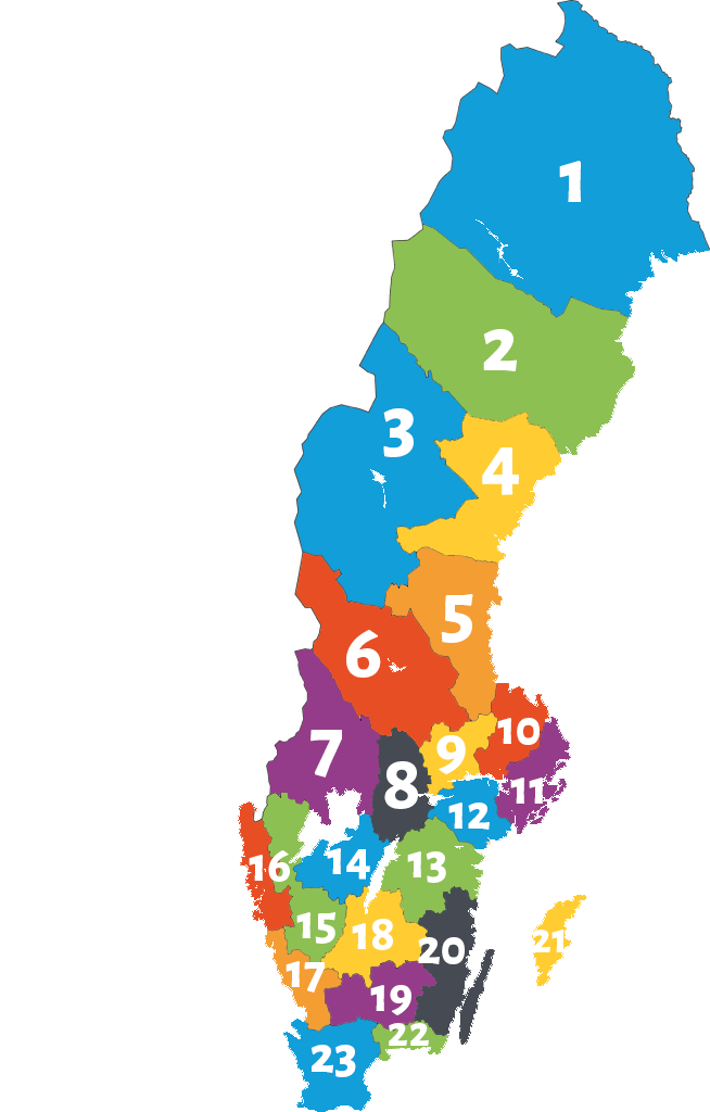 Distriktskarta numrerad